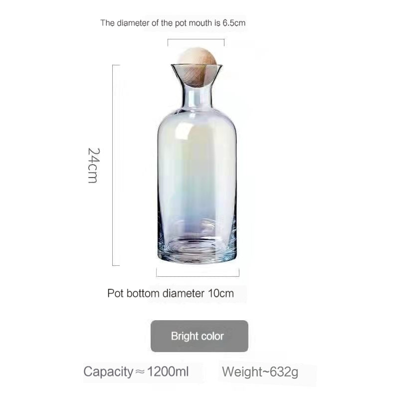 Nordic Creative Heat Resistant Glass Kettle Household Drinking Cup Set, Large Capacity Living Room Juice Cup Cool Water Pot Cold Kettle