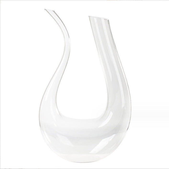 European-Style Home Crystal Glass U-Shaped Red Wine Wine Decanter, Personalized Creative Cocktail Shaker
