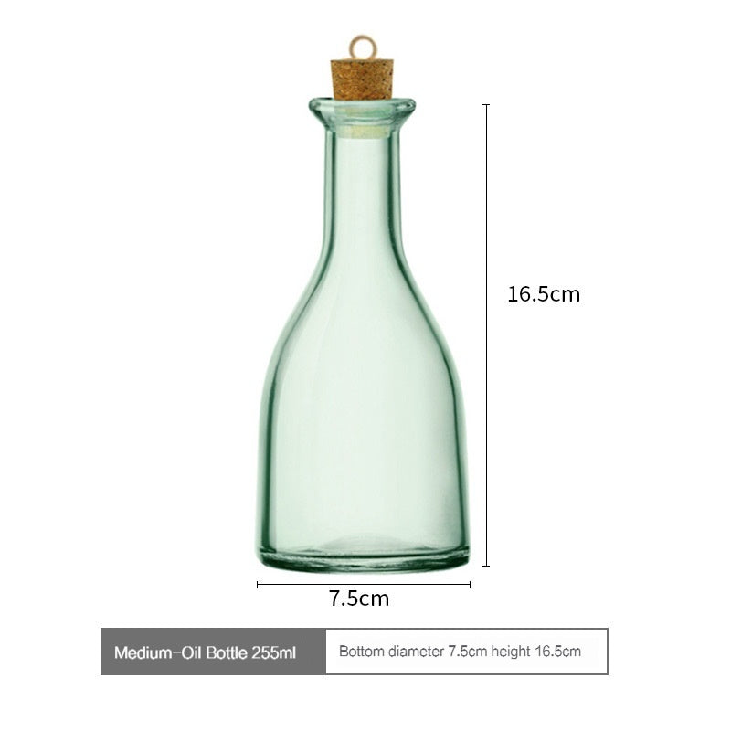 PO'MY Ouli Kitchen Seasoning Jar Seasoning Bottle Glass, Soy Sauce Bottle, Glass Bottle Country Wooden Plug