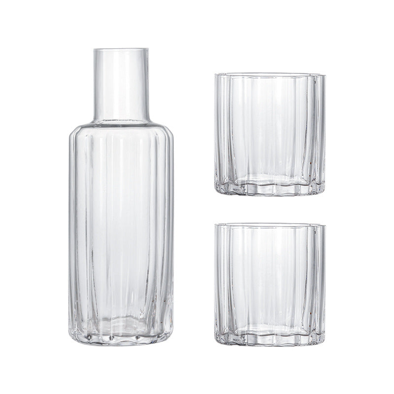 Household Glass Set Large Capacity Juice Drink Good-looking Nordic Style Creative Petals Water Pitcher