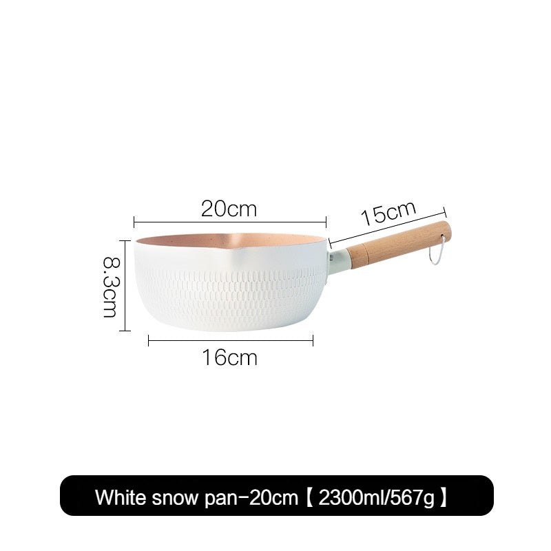Japanese Yukihira Pan, Non-Stick Small Soup Pot, Household Induction Cooker Gas Stove Cooking Noodles Instant Noodle Pot
