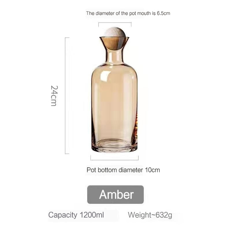 Nordic Creative Heat Resistant Glass Kettle Household Drinking Cup Set, Large Capacity Living Room Juice Cup Cool Water Pot Cold Kettle