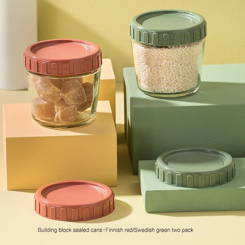 Sealed Jar Glass Food Grade Honey Storage Bottle, Pickles Bottle Fire Extinguisher Bottles, Household Cereals Small Storage Jar