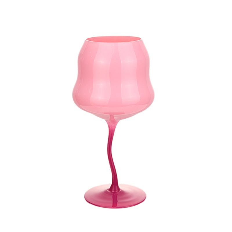 Dopamine Glass Household Drinking Cups, Creative Gift Glass Juice Cup, INS Goblet