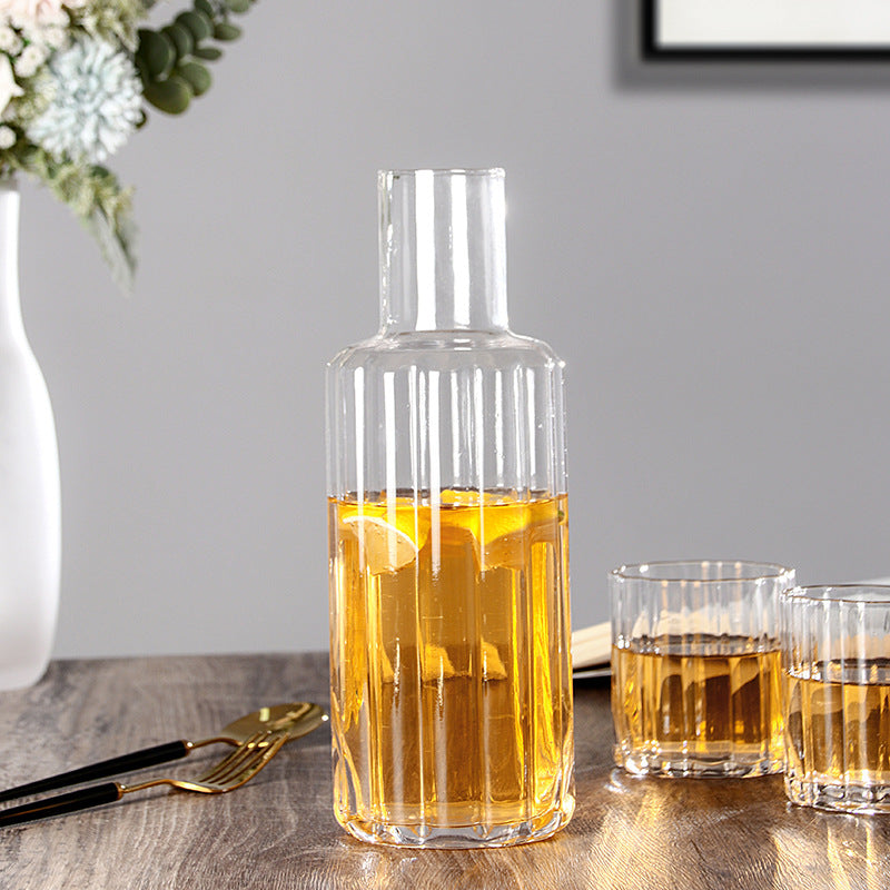 Household Glass Set Large Capacity Juice Drink Good-looking Nordic Style Creative Petals Water Pitcher