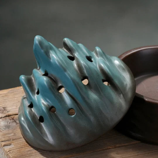 yuntasty Ceramic Incense Burners Mountain Incense Holders