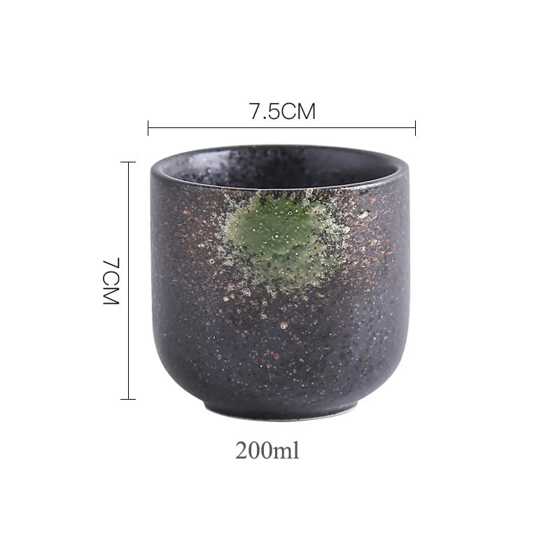 yuntasty Japanese Style Teacup Water Cup Stoneware Ceramic Hand-painted Kungfu Teacup Drinkware