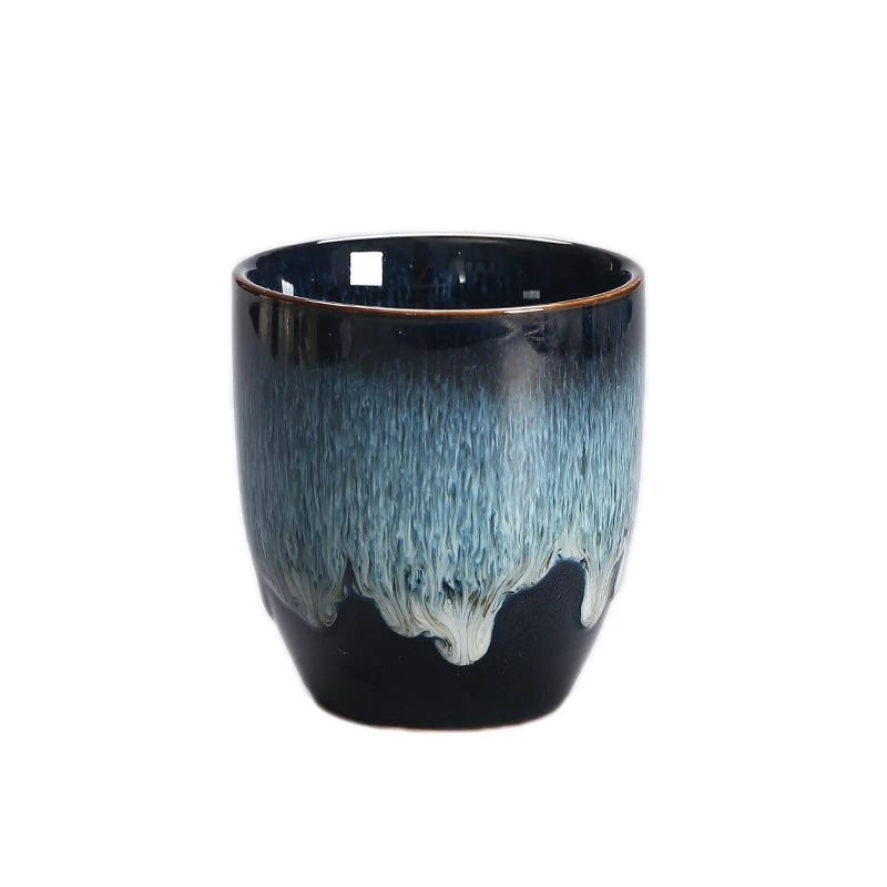 yuntasty big size ceramic teacup blue porcelain kung fu cup drinkware 170ml