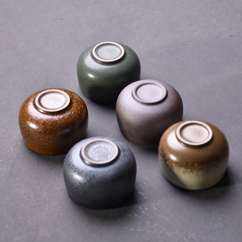 yuntasty ceramic teacups set of 5 cups chinese kung fu cup sets drinkware 80ml