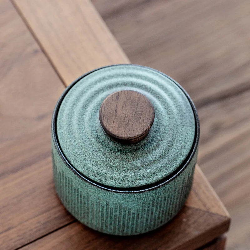 yuntasty small size ceramic tea canisters green tea jars storage tea or food