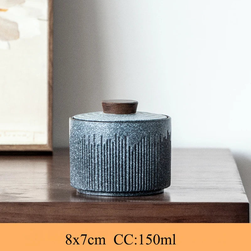 yuntasty small size ceramic tea canisters green tea jars storage tea or food