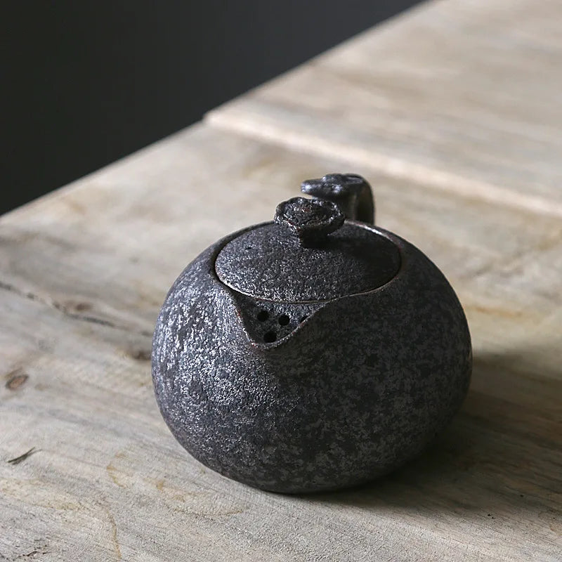 yuntasty 2017 new arrival rust-glazed ceramic teapot kettle tea pot chinese kung fu tea set drinkware
