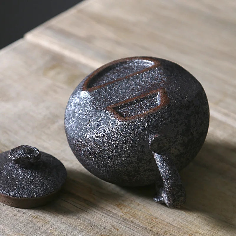 yuntasty 2017 new arrival rust-glazed ceramic teapot kettle tea pot chinese kung fu tea set drinkware