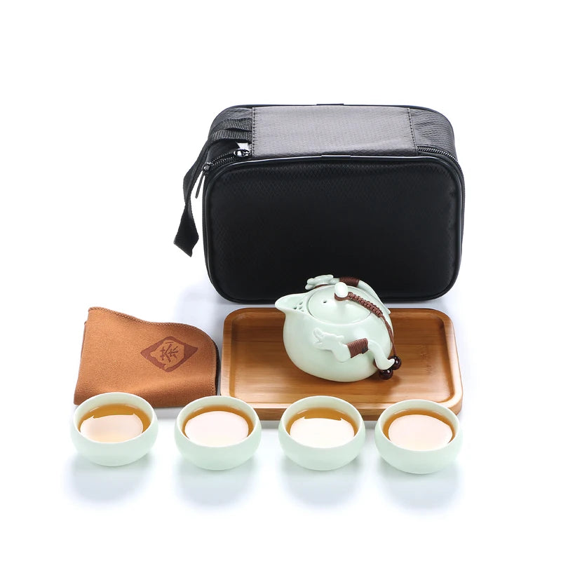 yuntasty ceramic teapot kettle gaiwan tea cup for puer chinese tea pot portable tea set drinkware