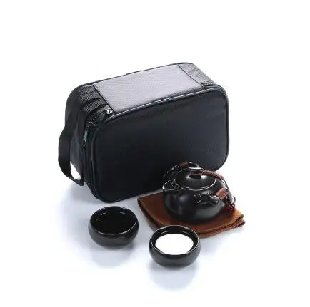 yuntasty ceramic teapot kettle gaiwan tea cup for puer chinese tea pot portable tea set with travel bag
