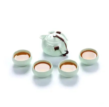 yuntasty ceramic teapot kettle gaiwan tea cup for puer chinese tea pot portable tea set with travel bag
