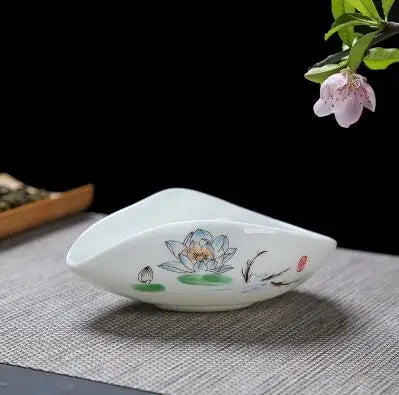 yuntasty coffee and tea tools ceramic tea scoops ceramic accessories chinese kung fu tea set