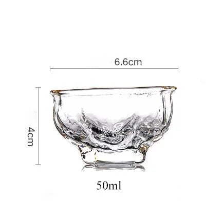 yuntasty glass cup japanese heat-resistant glass tea cup handmade teacups glass cup of tea accessories