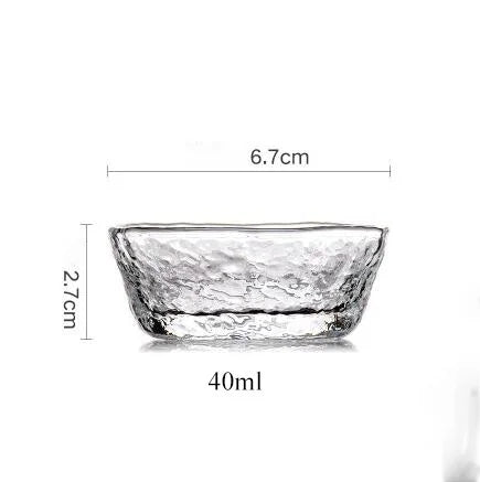 yuntasty glass cup japanese heat-resistant glass tea cup handmade teacups glass cup of tea accessories