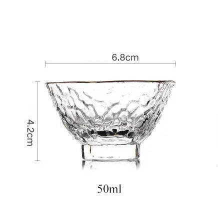 yuntasty glass cup japanese heat-resistant glass tea cup handmade teacups glass cup of tea accessories