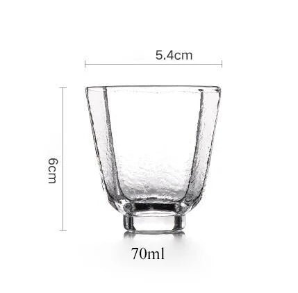 yuntasty glass cup japanese heat-resistant glass tea cup handmade teacups glass cup of tea accessories