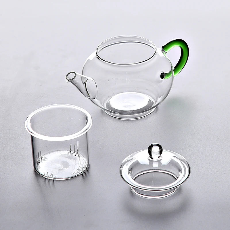 yuntasty heat-resistant glass teapot kettle for green tea pot glass tea set