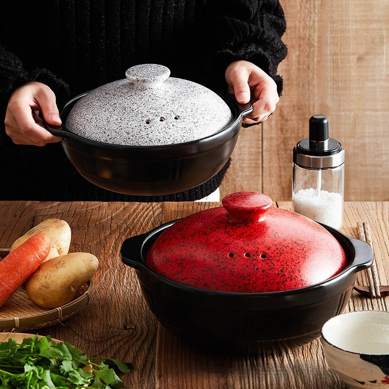 High Temperature Resistant Rice Stone Pot for Household Gas Stove, Bibimbap Pot, Soup Chinese Casseroles