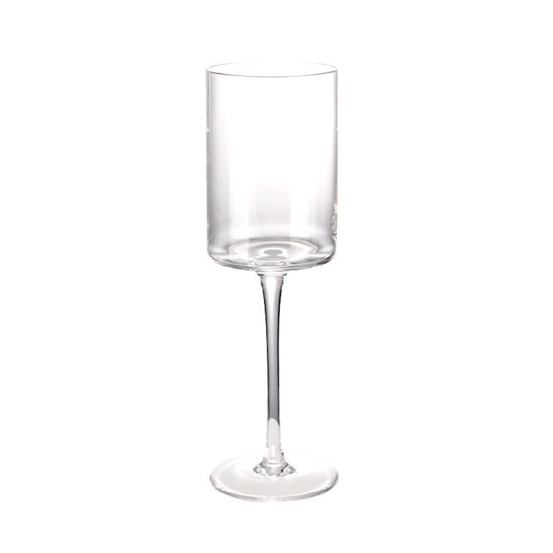Household Straight Burgundy Glass Crystal Glass Goblet, Affordable Luxury Style Ultrathin Wine Glass Champagne Glass, Red Wine Glass