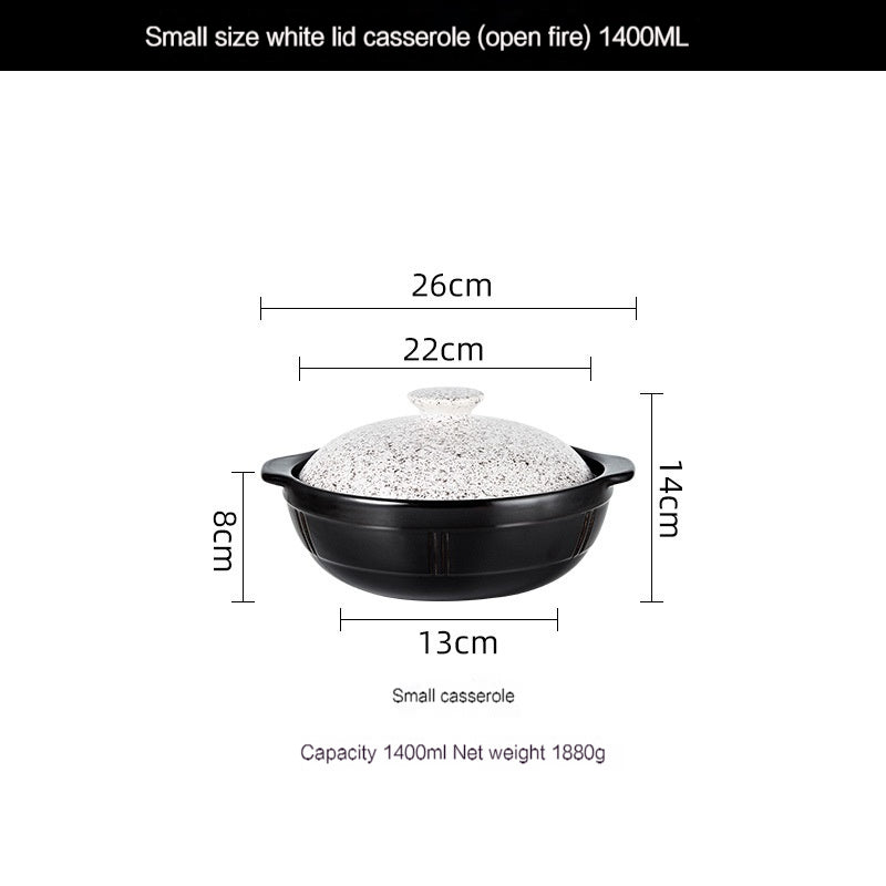 High Temperature Resistant Rice Stone Pot for Household Gas Stove, Bibimbap Pot, Soup Chinese Casseroles