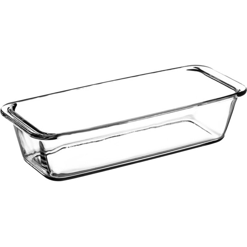 Rectangular Tempered Glass Bakeware, Binaural Cheese Baked Rice Plate, Microwave Oven Baking Tray Fish Plate, Oven Special Use