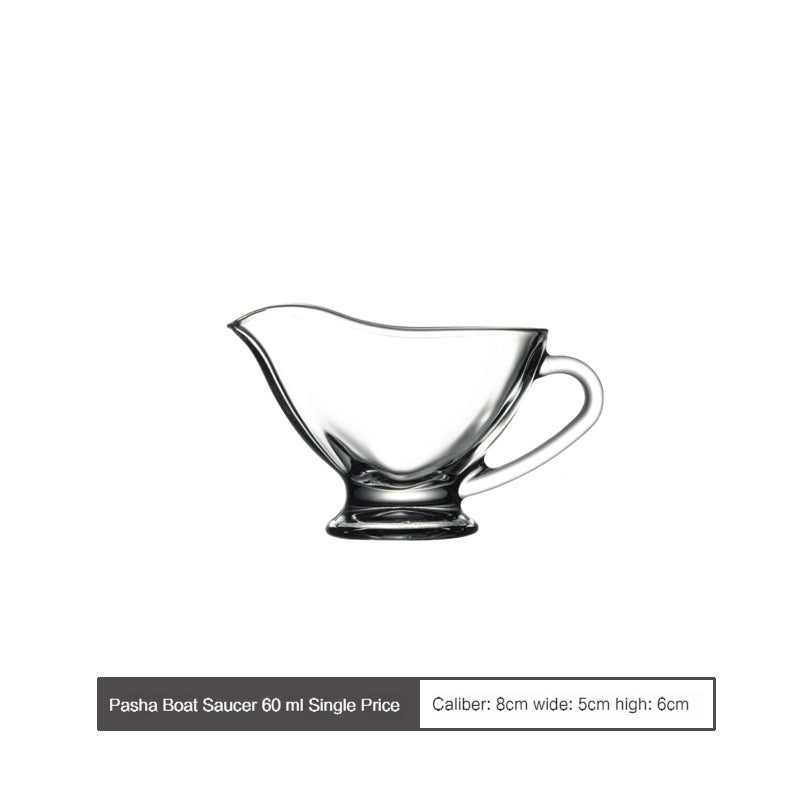 Pasabahce Lead-Free Glass Western Tableware Seasoning Dish Dessert Cup Boat Sauce Dish