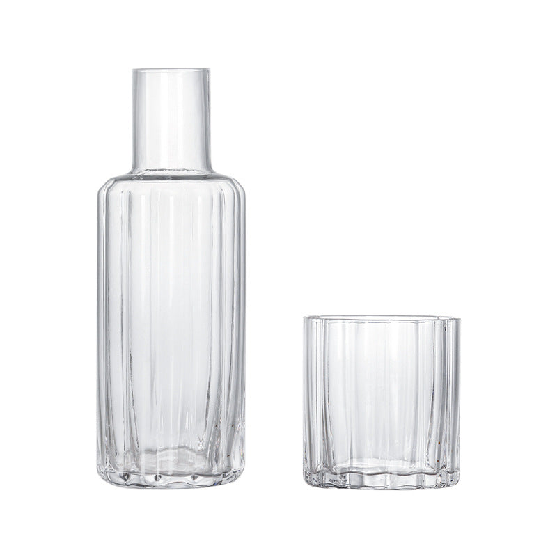 Household Glass Set Large Capacity Juice Drink Good-looking Nordic Style Creative Petals Water Pitcher