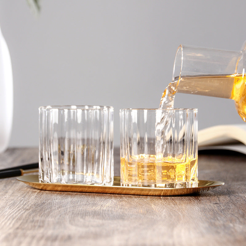 Household Glass Set Large Capacity Juice Drink Good-looking Nordic Style Creative Petals Water Pitcher