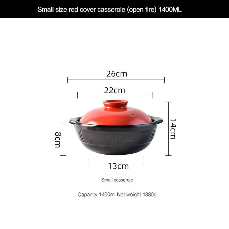 High Temperature Resistant Rice Stone Pot for Household Gas Stove, Bibimbap Pot, Soup Chinese Casseroles