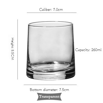 Nordic Colorful Glass, Household Whiskey Glass, Heat-Resistant Water Cup Drink Cup