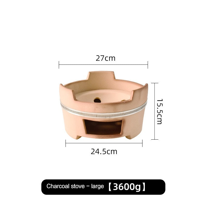 Hot Pot Household Claypot Rice Casserole, Stew Pot, Soup Burning Gas Stove Dedicated Small Size Old-Fashioned Pottery Clay Charcoal Stove
