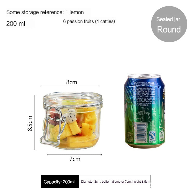 PO'MY Oli Glass Sealed Can, Wine Fermentation Jar, Green Waxberry Brewing Enzyme Fire Extinguisher Bottles, Pickled Vegetables Earthen Jar