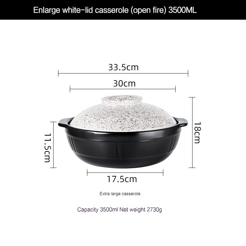 High Temperature Resistant Rice Stone Pot for Household Gas Stove, Bibimbap Pot, Soup Chinese Casseroles