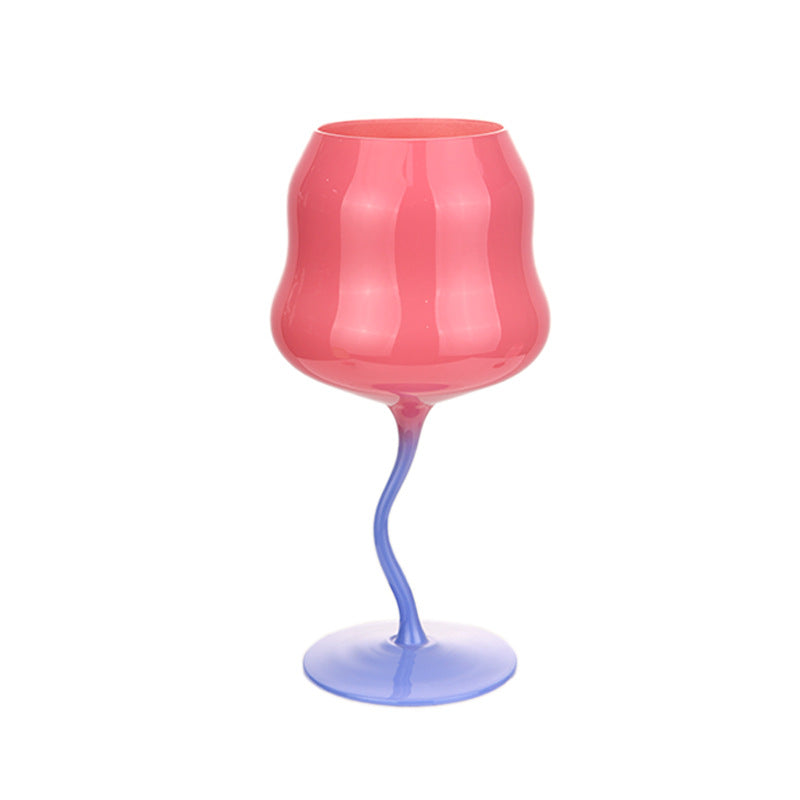 Dopamine Glass Household Drinking Cups, Creative Gift Glass Juice Cup, INS Goblet