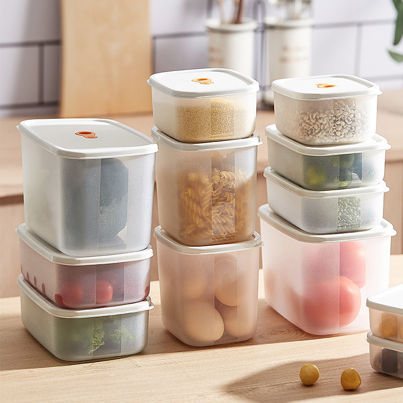 Kitchen Refrigerator Storage Box Drawer Fruit Egg Organize Storage Special Plastic Sealed Crisper, Food Grade
