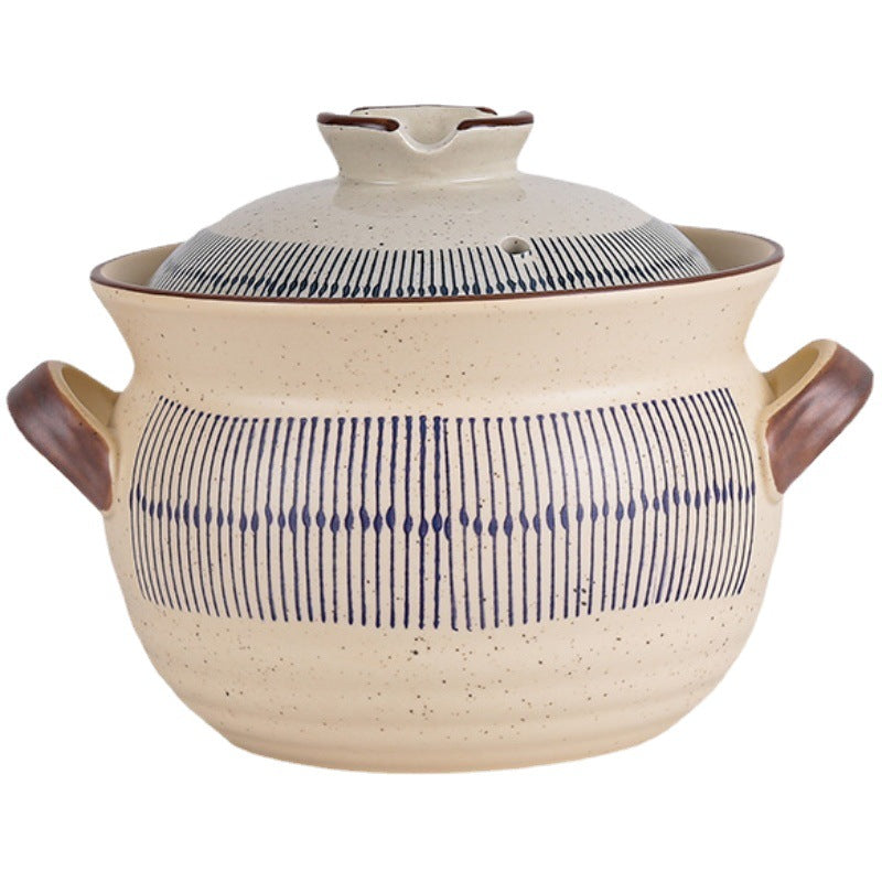 Household Gas Stove Dedicated Old-Fashioned Chinese Casseroles, Japanese Ceramic High Temperature Resistant Claypot Rice Bouilli Pot