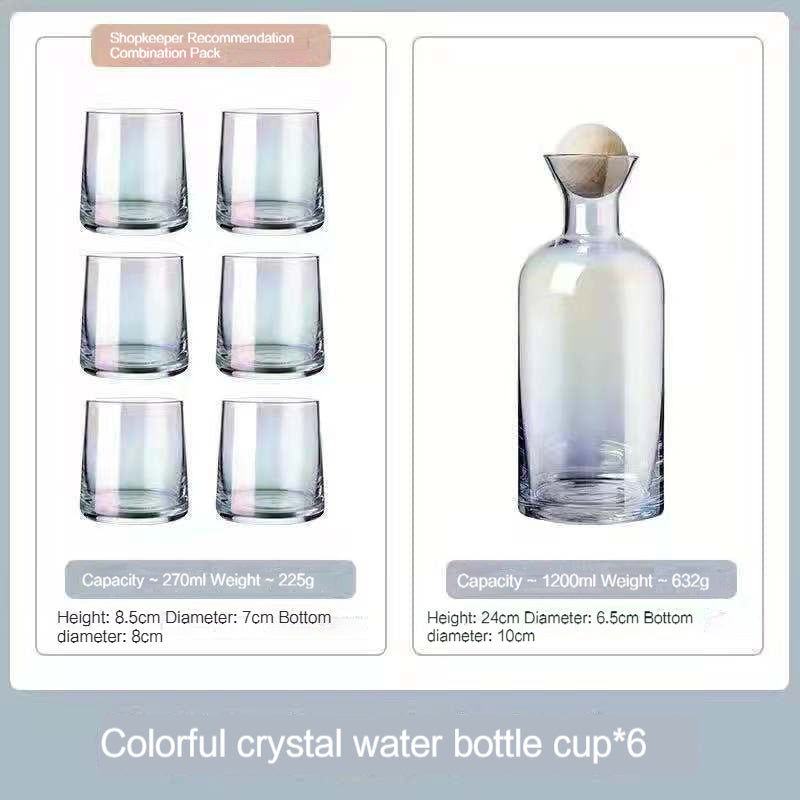 Nordic Creative Heat Resistant Glass Kettle Household Drinking Cup Set, Large Capacity Living Room Juice Cup Cool Water Pot Cold Kettle