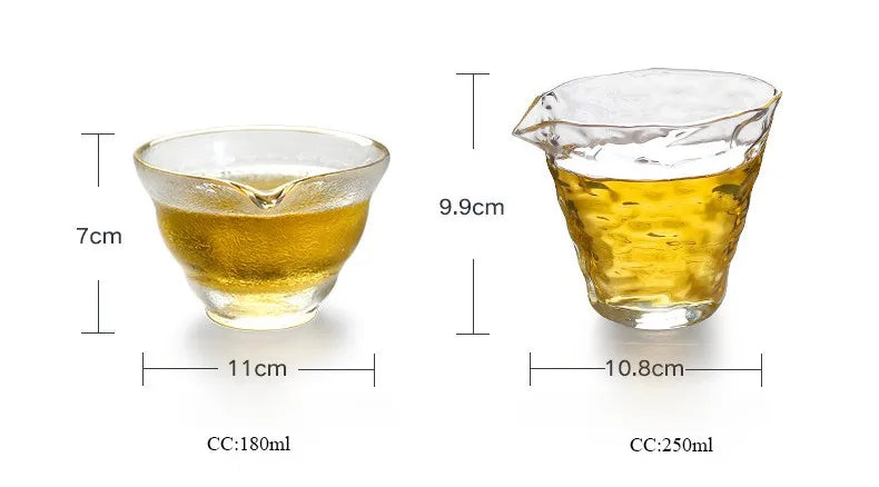 yuntasty heat-resistant glass tea pitcher teapot kettle glass chahai tea cup coffee jug