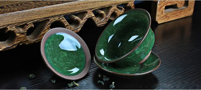 yuntasty coffee tea sets ice crack ceramic teapot gaiwan tea cup chinese kung fu tea sets
