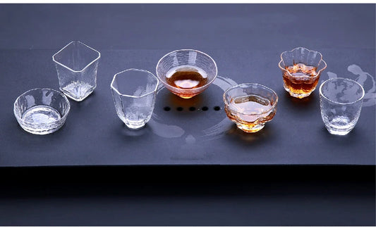 yuntasty japanese heat-resistant handmade glass tea cup teacup glass cup of tea kung fu tea accessories