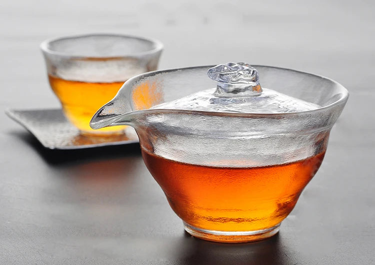 yuntasty japanese heat-resistant glass teapot kettle glass gaiwan cup of tea coffee pot