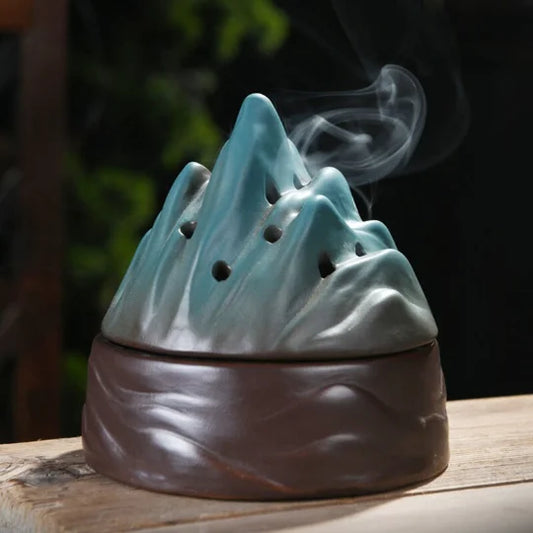 yuntasty Ceramic Incense Burners Mountain Incense Holders