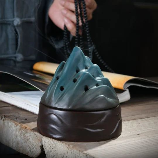 yuntasty Ceramic Incense Burners Mountain Incense Holders