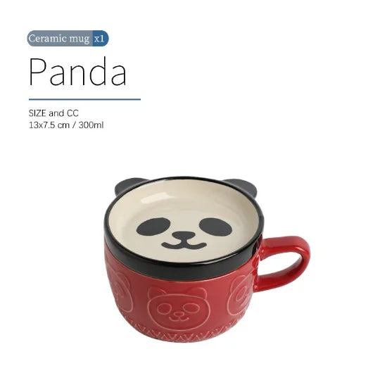 yuntasty Ceramic Mug with Cat Cute Dog Mug, Gifts for Cat Lovers