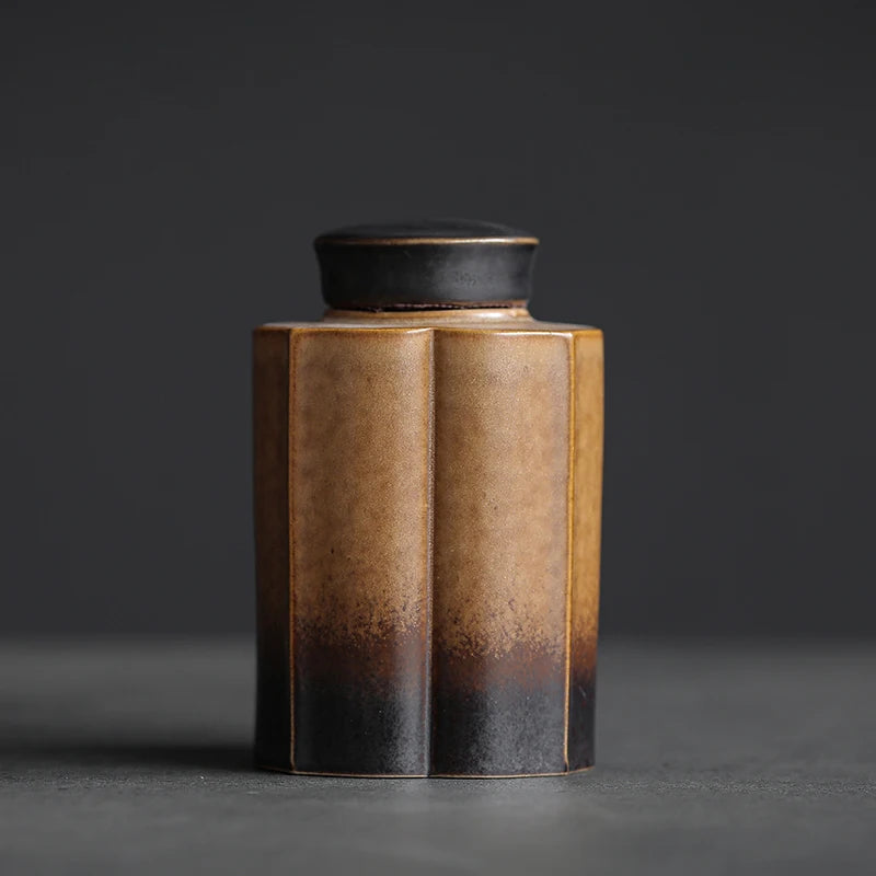 yuntasty  Ceramic Tea Cans Loose Tea Canister for Tea